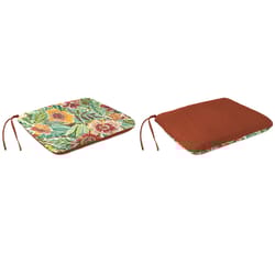 Jordan Manufacturing Brown Mono Polyester Seat Cushion 3 in. H X 18 in. W X 15 in. L