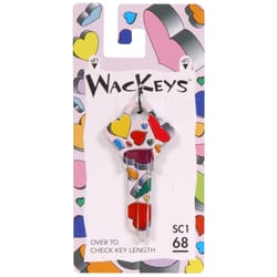 HILLMAN Wackey Hearts House/Office Universal Key Blank SC1 Single