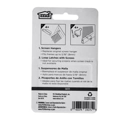 M-D BUILDING PRODUCTS Mill Aluminum Screen Frame Fasteners 8 pk