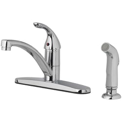 OakBrook Pacifica One Handle Chrome Kitchen Faucet Side Sprayer Included