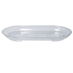 Curtis Wagner Plastics 7 in. H X 12 in. W X 7 in. D Vinyl Tray Planter Clear