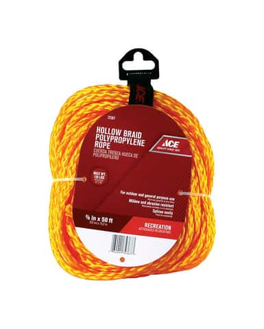 Ace 3/8 in. D X 50 ft. L White Twisted Nylon Rope - Ace Hardware