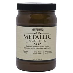 Rust-Oleum Metallic Accents Metallic Classic Bronze Water-Based Paint Exterior and Interior 1 qt