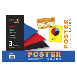 Bazic Products 14 in. W X 22 in. L Assorted Poster Board