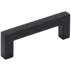 Amerock Monument Contemporary Square Cabinet Pull 3 in. Matte Black 1 pk