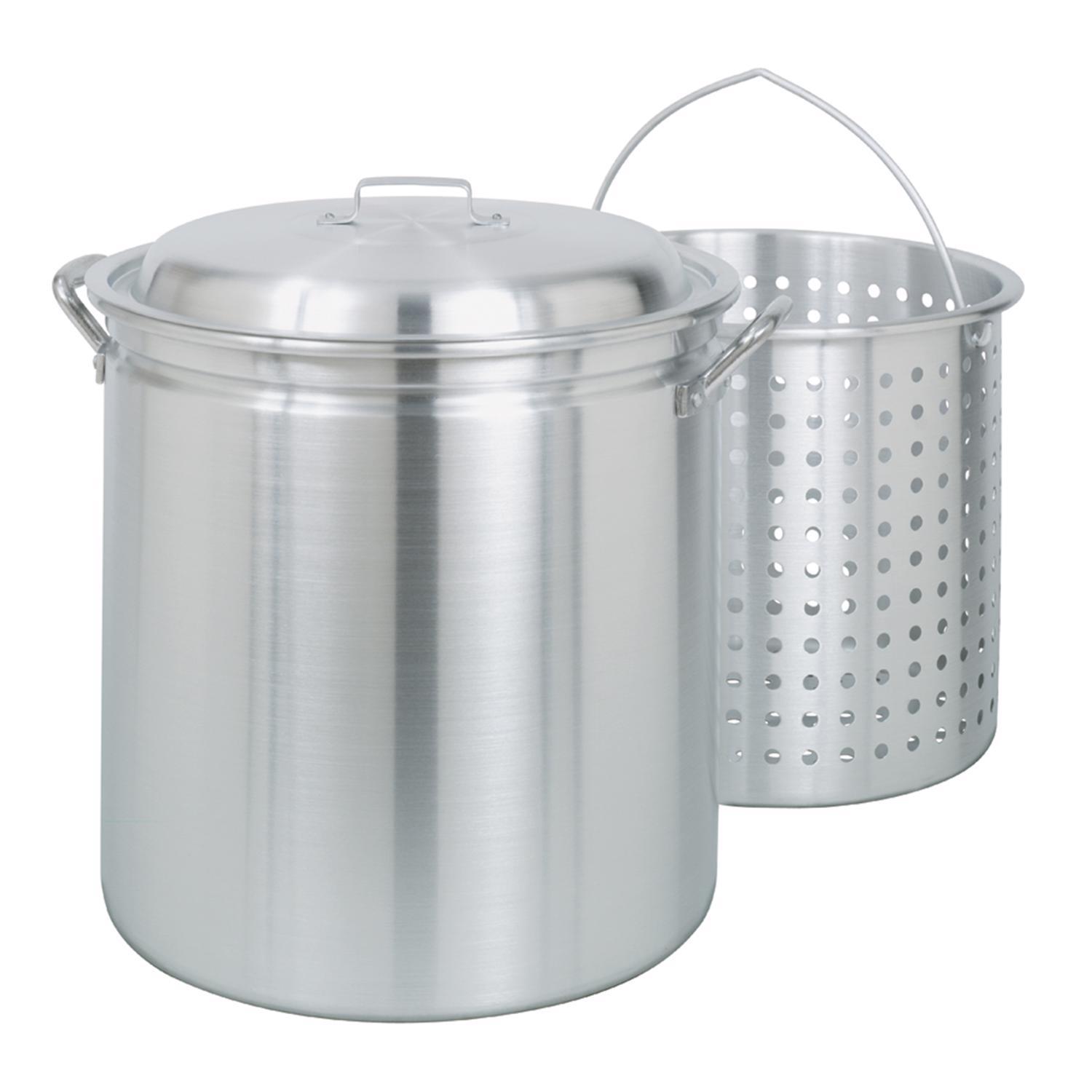 King Kooker 60-Quart Aluminum Cooking Pot Set and Basket in the Cooking Pots  department at