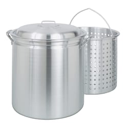 Bayou Classic Aluminum Grill Stockpot with Basket 34 qt 1 pk