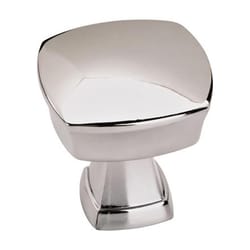 Amerock Stature Allison Square Cabinet Knob 11/4 in. Polished Chrome 1 pk