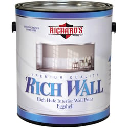 Richard's Paint Rich Wall Eggshell White Base Interior Latex Wall+Trim Paint Interior 1 gal