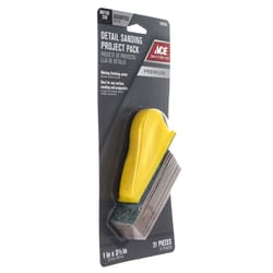 Ace  MicroZip  1 in. W x 3 in. L Assorted Grit Sanding Tool 