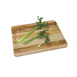 Lipper International 16 in. L X 12 in. W X 0.75 in. Teak Wood Cutting Board