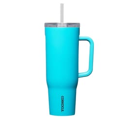 Corkcicle Cruiser 40 oz Capri Blue BPA Free Insulated Straw Tumbler