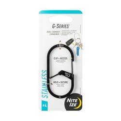 Nite Ize G-Series Stainless Steel Black Carabiner