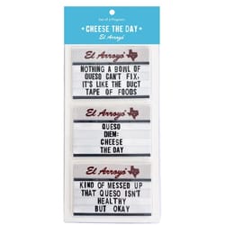 El Arroyo 9 in. L X 4 in. W Cheese the Day Button Magnets 3 pc