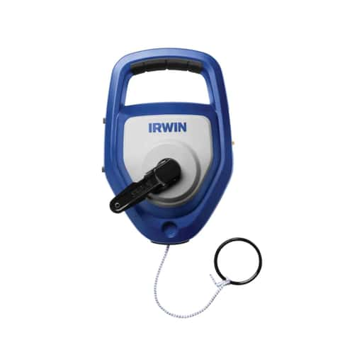 Irwin 2 oz Strait-Line Fast Retrieve Chalk Line Reel, Blue & White - 100 ft.