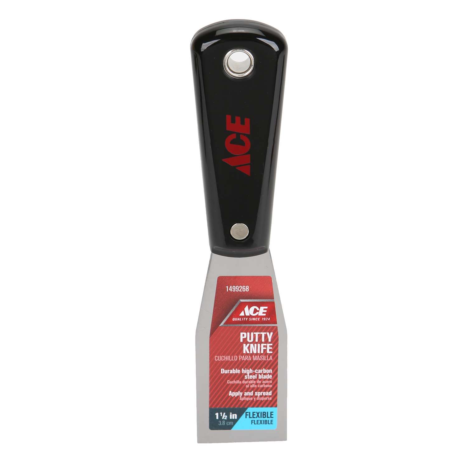 Ace 1.5 in. W HighCarbon Steel Flexible Putty Knife Ace Hardware