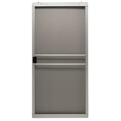 Precision 80-3/4 in. H X 36 in. W Branson Gray Steel Adjustable Sliding Screen Door