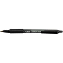 BIC Soft Feel Black Retractable Ball Point Pen 12 pk