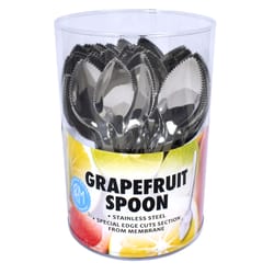 R&M International Corp Silver Stainless Steel Grapefruit Spoon