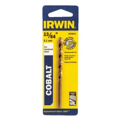 Irwin 13/64 in. X 3-5/8 in. L Cobalt Alloy Steel Drill Bit Straight Shank 1 pc