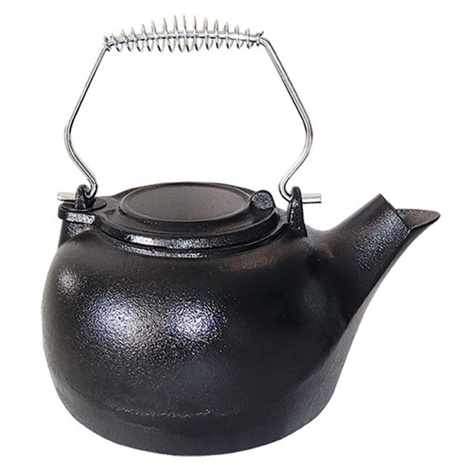 US Stove Black Cast Iron 3 qt Kettle Steamer Uae Electronic uaeelectronic.com