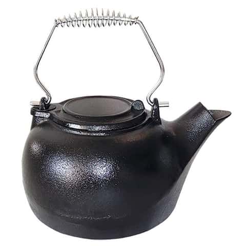 Camping Kettle Compact Double Lockable Handle for Open Fire Tea Kettle Small