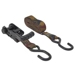 Keeper Ergo-Torque 1.25 in. W X 16 ft. L Camo Tie Down w/Ratchet 700 lb 2 pk
