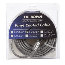 Tie Down Engineering Vinyl Coated Galvanized Steel 1/4 in. D X 30 ft. L Aircraft Cable