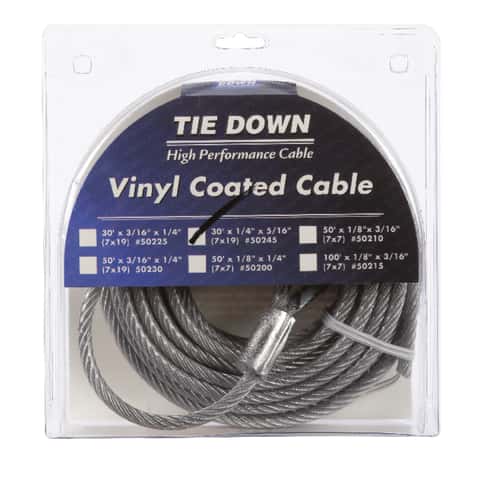 Tie Down Engineering Vinyl Coated Galvanized Steel 1/8 in. D X 100 ft. L Aircraft Cable