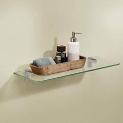 Dolle 0.31 in. H X 15.7 in. W X 4.7 in. D Clear Glass Shelf Board