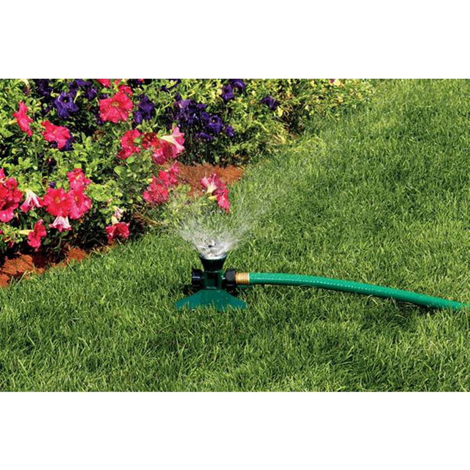 Orbit Cyclone II Zinc Non-Tipping Base Whirling Sprinkler