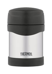 Thermos 10 oz Black/Silver Vacuum Insulated Food Jar 1 pk