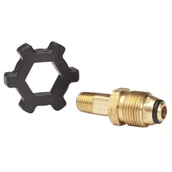 Mr. Heater 1/4 in. D Brass Male Pipe Thread x Full Flow Soft Nose P.O.L. Propane Fitting