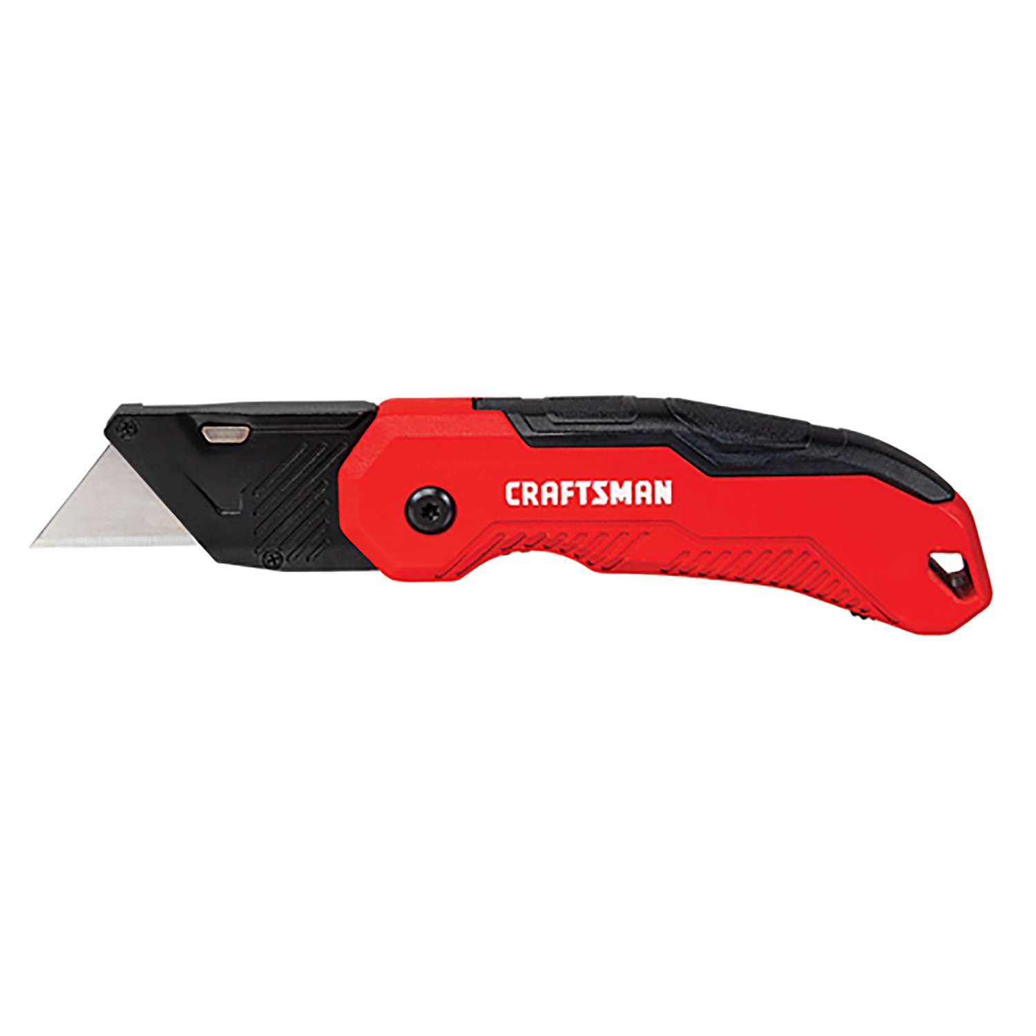 Craftsman Lockback 7 in. Folding Fixed Utility Knife Black/Red 1 pc