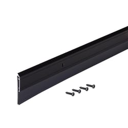 M-D BUILDING PRODUCTS Black Aluminum/Vinyl Sweep For Doors 36 in. L X 0.25 in.