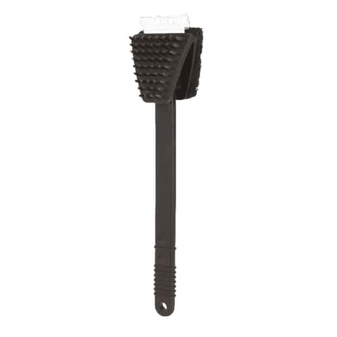 grillart grill brush and scraper with deluxe handle, safe wire grill brush  bbq cleaning brush grill grate cleaner for gas inf