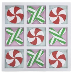 Dyno Multicolored Tic-tac-toe Table Decor 8 in.