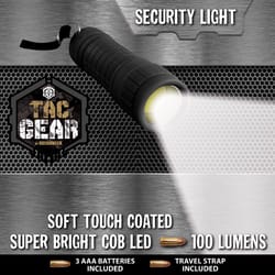 Novelty Inc Tac Gear 100 lm Black LED Flashlight AAA Battery