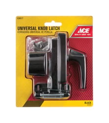 Ace Black Steel Universal Knob Latch 1 pk