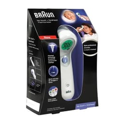 Braun White No Touch Ear and Forehead Infrared Thermometer 1 pk