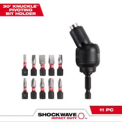 Milwaukee Shockwave Assorted 1 in. L Elbow Screwdriver Bit Set Steel 11 pc