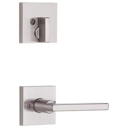 Kwikset Vancouver Satin Nickel Entry Door Knob 1-3/4 in.