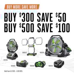 EGO Power+ 4-3/4 in. 4-Panel lights 40 W LED Portable Area Light TOOL ONLY