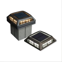 Classy Caps Matte Solar Powered 1 W LED Post Cap Light 1 pk