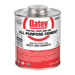 Oatey Clear All-Purpose Cement For ABS/CPVC/PVC 32 oz
