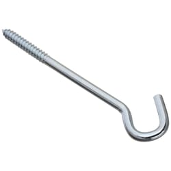 National Hardware Zinc-Plated Silver Steel 8 in. L Screw Hook 150 lb 1 pk