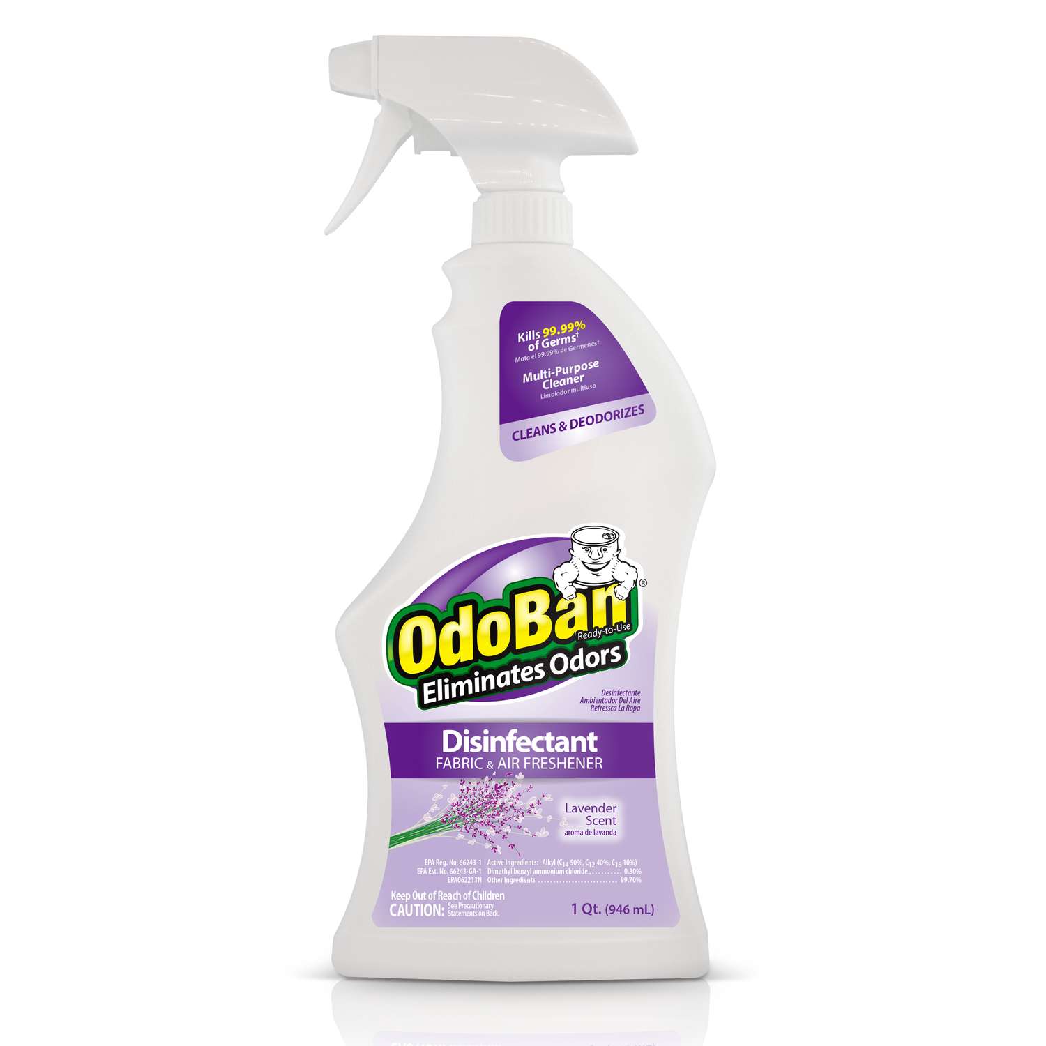 OdoBan Lavender Scent Disinfectant Fabric & Air Freshener 1 qt Ace