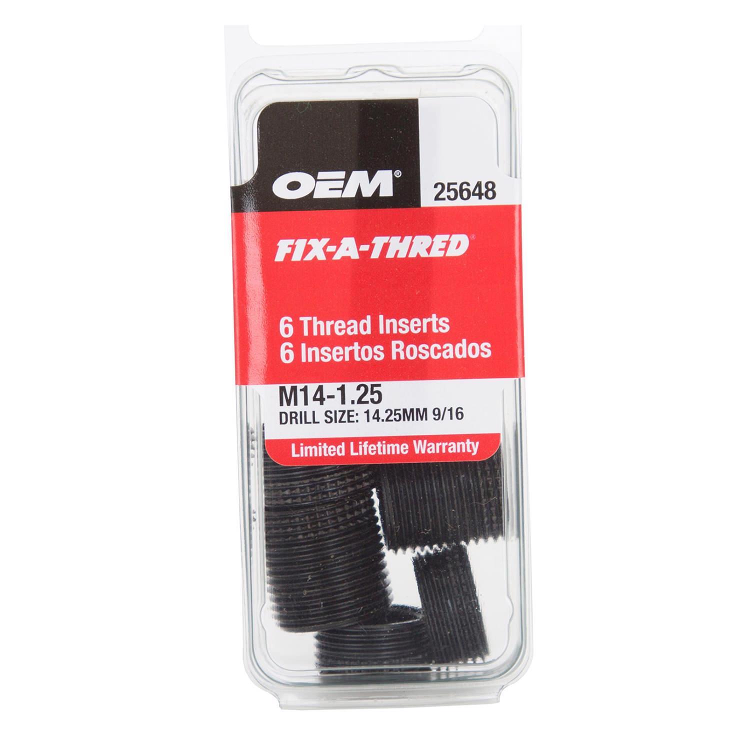 Performance Tool M14-1.25 Threaded Inserts (Stainless Steel) - Set Of 10 For Thread Repair