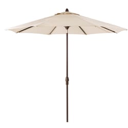 Glitzhome Elm Plus 10 ft. Tiltable Beige Patio Umbrella