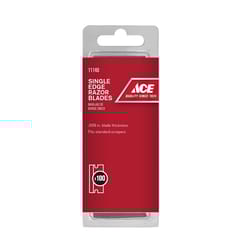 Ace Carbon Steel Single Edge Razor Blade 1.75 in. L 1 pk